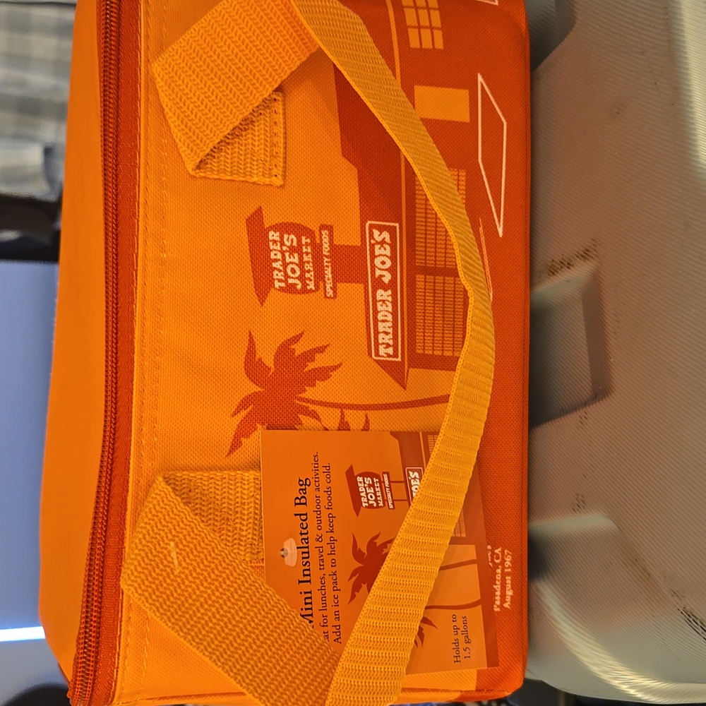 Trader Joe's Mini Insulated Bag- Peach
